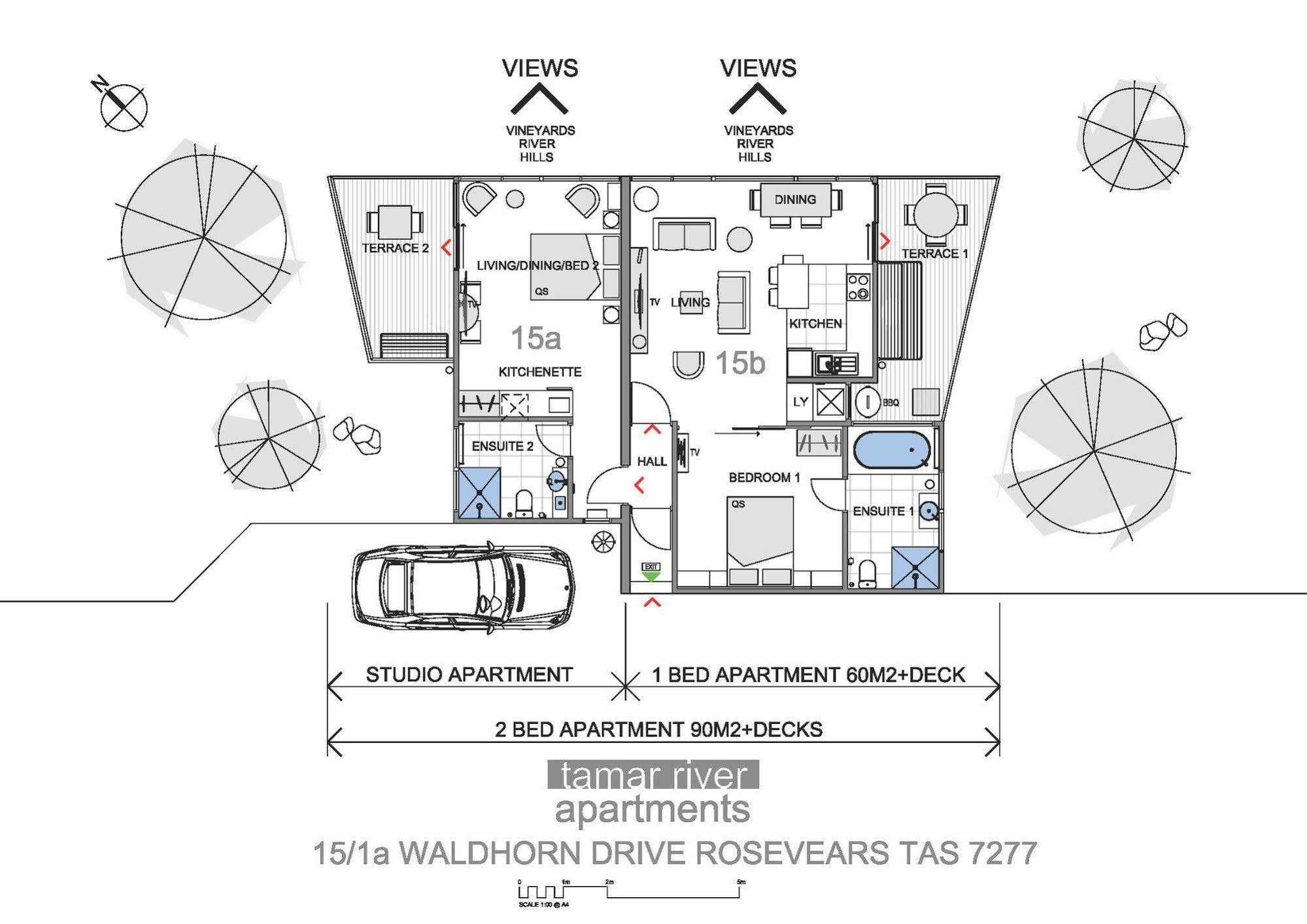 Tamar River Apartments Rosevears Exterior photo